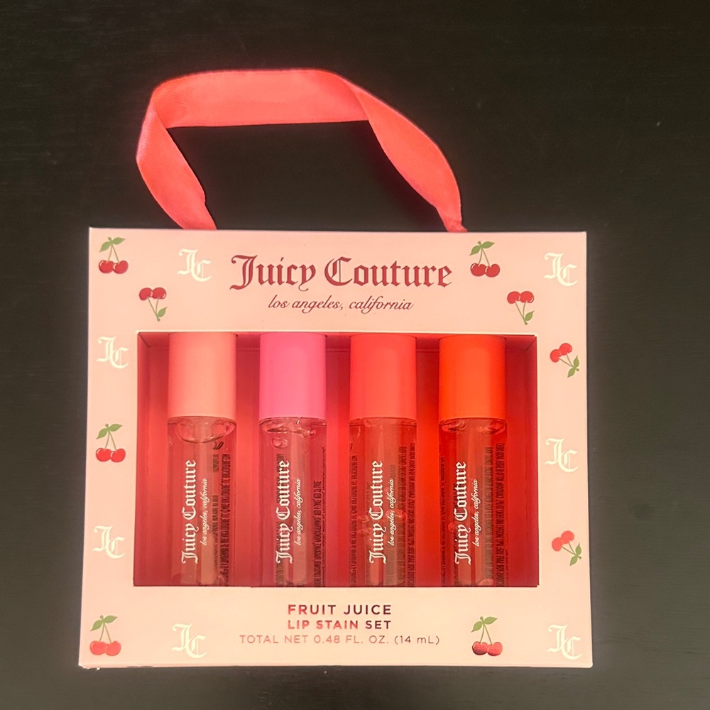 Juicy Couture Fruit Juice Lip Stain Set - Pink/Coral Shades